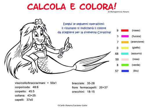 Calcola e colora: Corallina