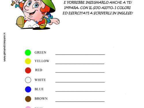 Impara i colori in inglese con Stellina
