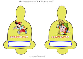 Campanelle di benvenuto/bentornato Leo/Stellina per l’accoglienza