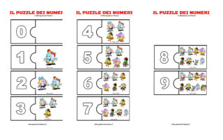 Il puzzle dei numeri da 0 a 9