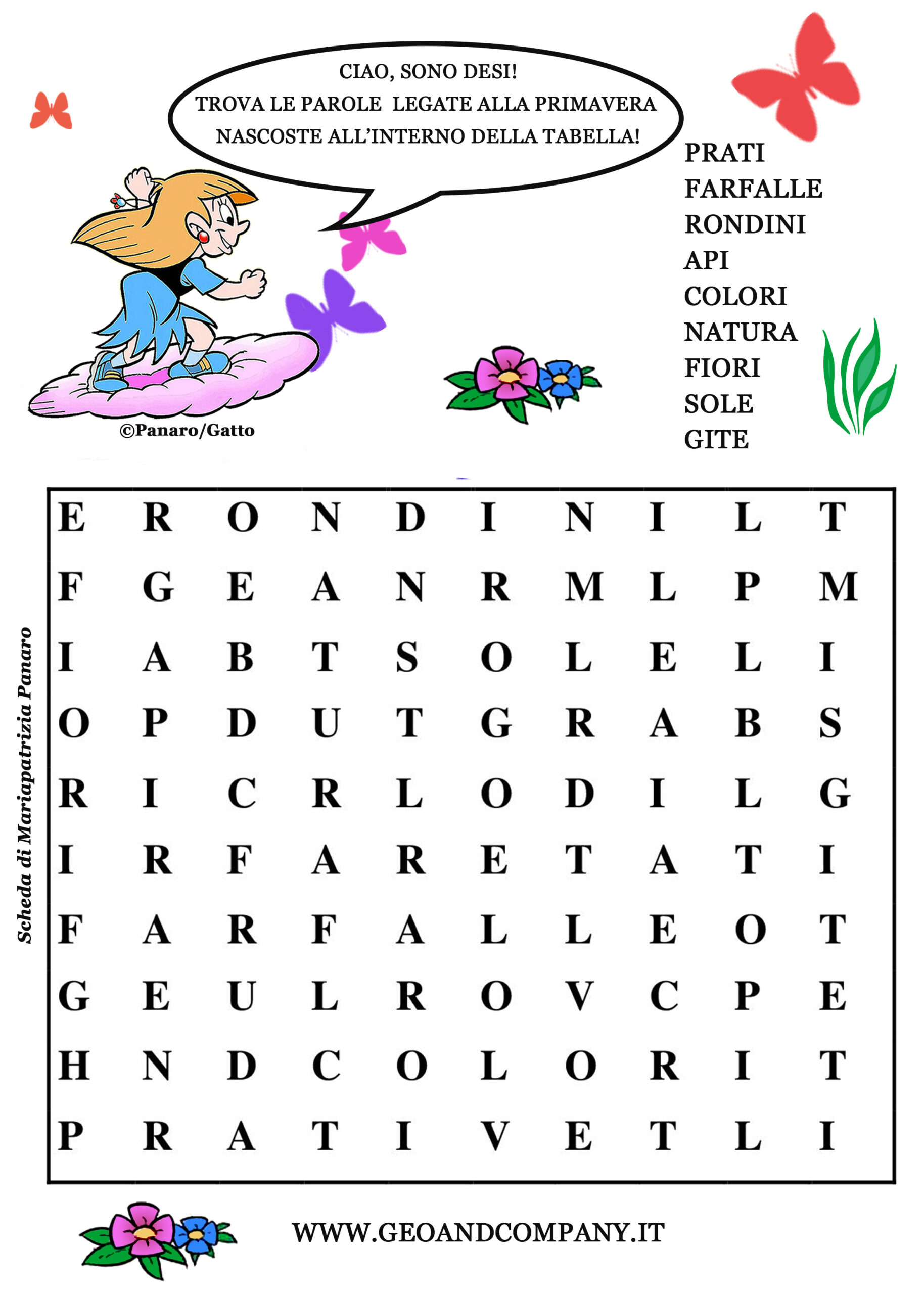 Crucipuzzle di primavera